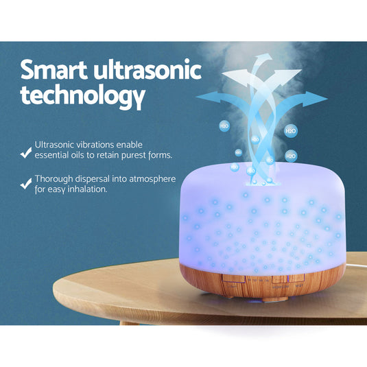 Translation missing: en.Devanti Aroma Diffuser Aromatherapy Humidifier 500ml