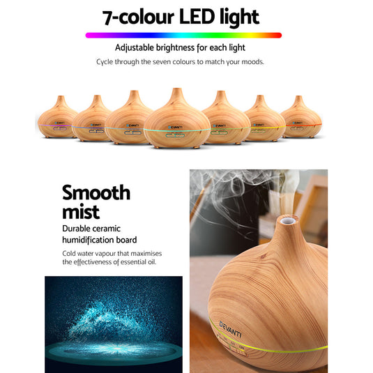 Translation missing: en.Devanti Aroma Diffuser Aromatherapy Humidifier 300ml