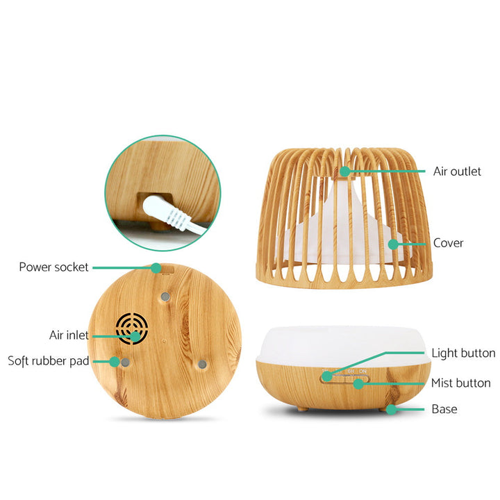 Translation missing: en.Devanti Aroma Diffuser Aromatherapy Remote 500ml