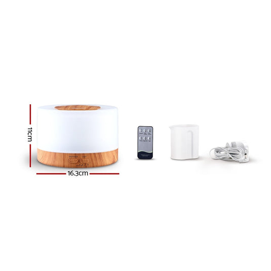 Translation missing: en.Devanti Aroma Diffuser Aromatherapy Light Wood 500ml