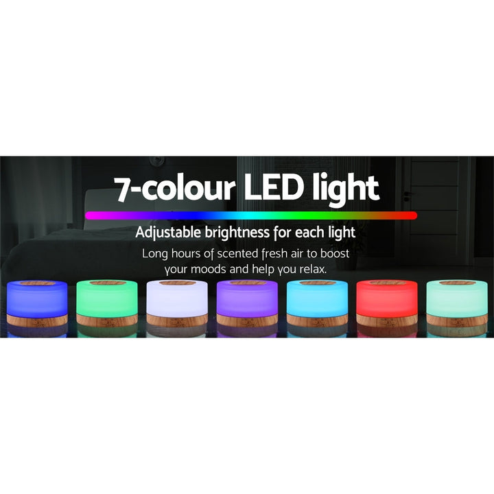 Translation missing: en.Devanti Aroma Diffuser Aromatherapy Light Wood 500ml