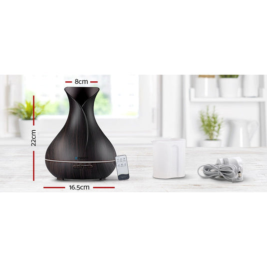 Translation missing: en.Devanti Aroma Diffuser Aromatherapy Dark Wood 400ml