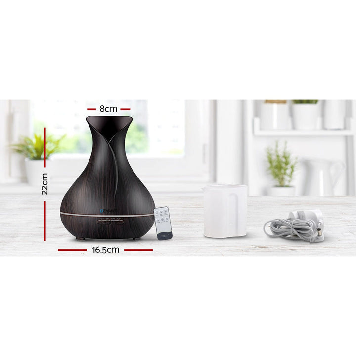 Translation missing: en.Devanti Aroma Diffuser Aromatherapy Dark Wood 400ml