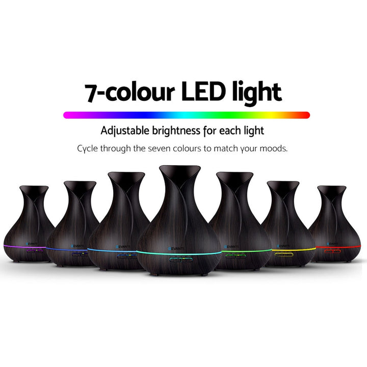 Translation missing: en.Devanti Aroma Diffuser Aromatherapy Dark Wood 400ml