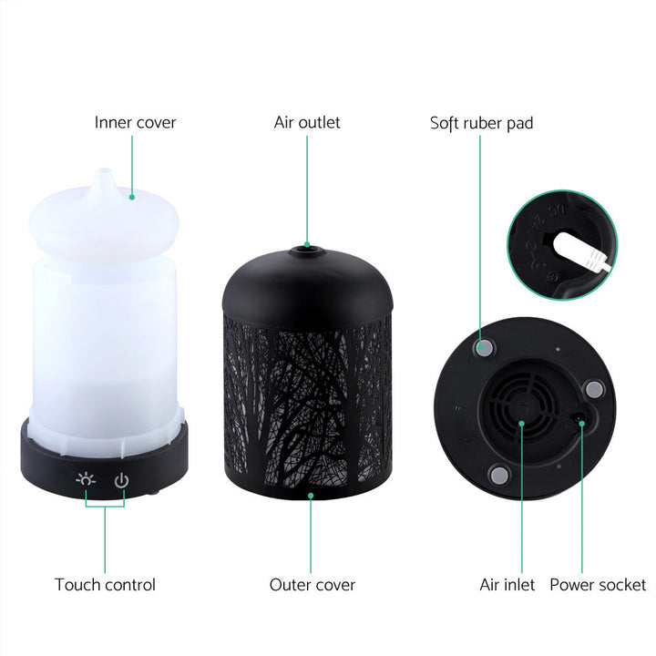 Translation missing: en.Devanti Aroma Diffuser Aromatherapy Black 160ml