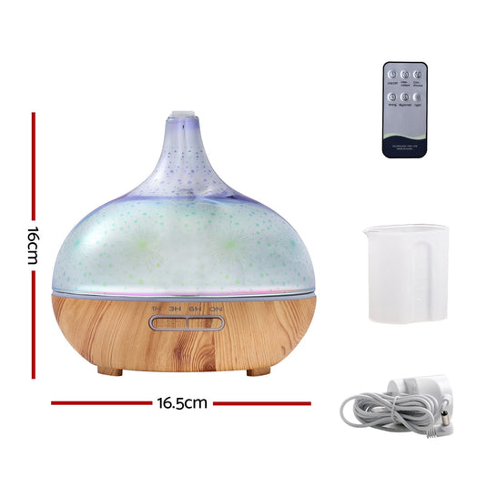 Translation missing: en.Devanti Aroma Diffuser Aromatherapy 3D Glass 400ml