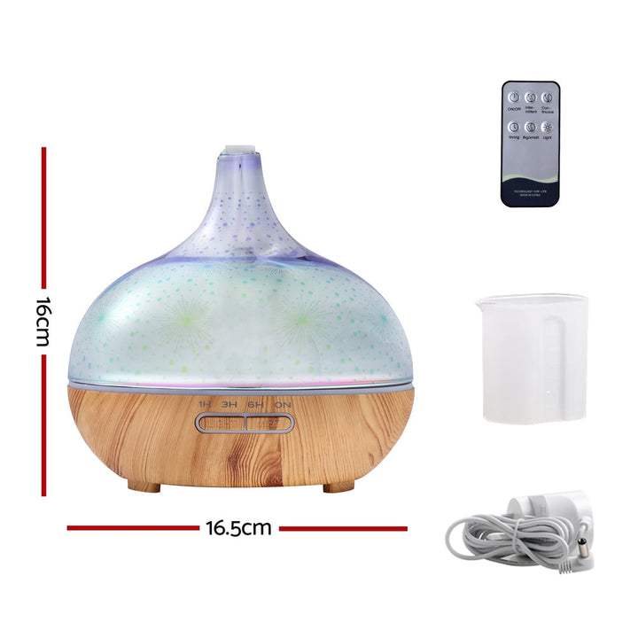 Translation missing: en.Devanti Aroma Diffuser Aromatherapy 3D Glass 400ml