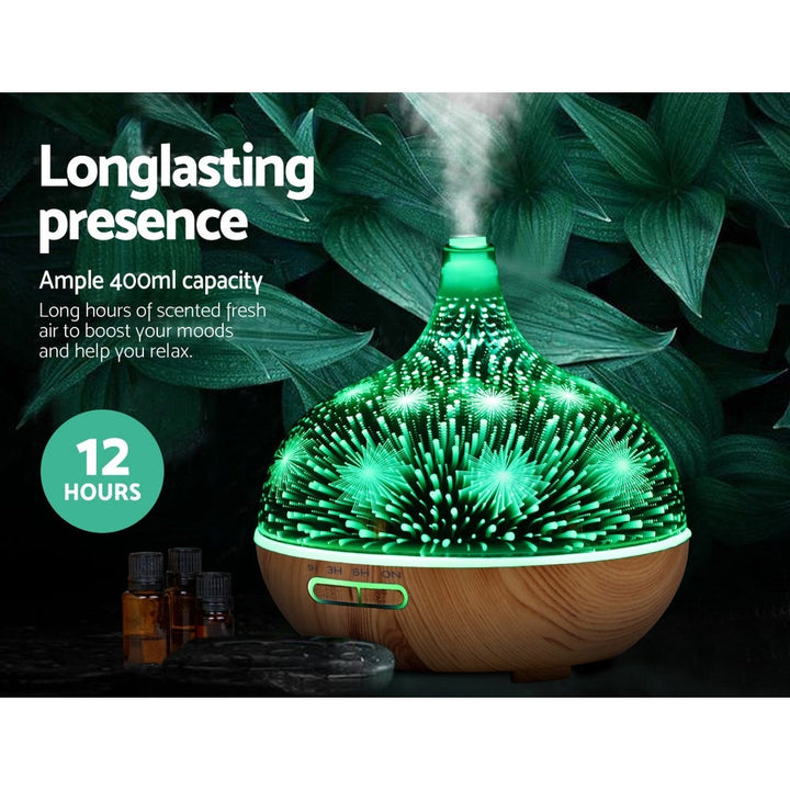 Translation missing: en.Devanti Aroma Diffuser Aromatherapy 3D Glass 400ml