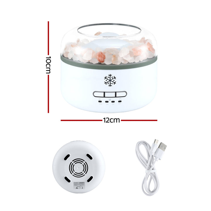Translation missing: en.Devanti 150ml Salt Lamp Aroma Diffuser Ultrasonic Humidifier Purifier 7 LED Colors