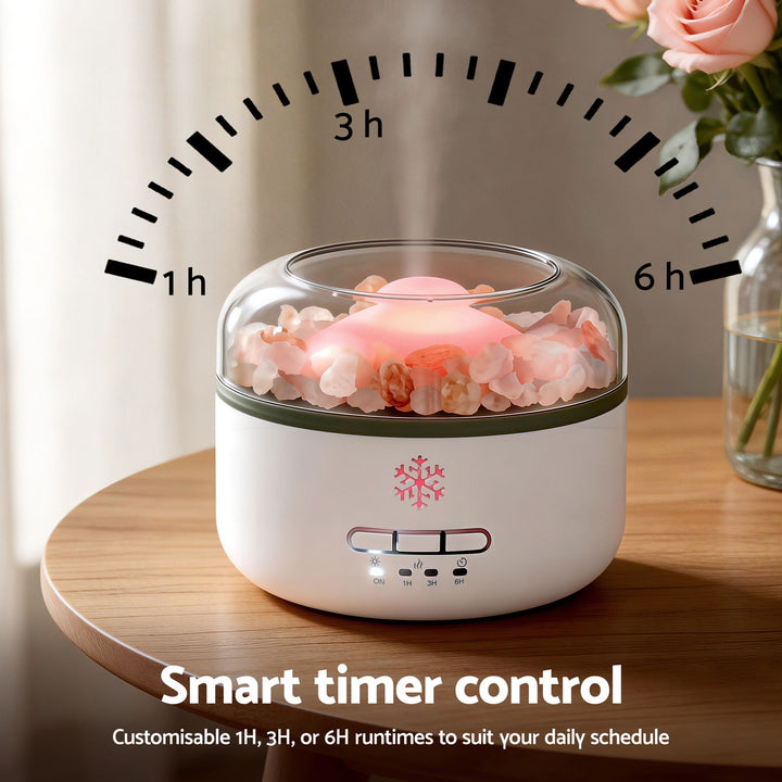 Translation missing: en.Devanti 150ml Salt Lamp Aroma Diffuser Ultrasonic Humidifier Purifier 7 LED Colors