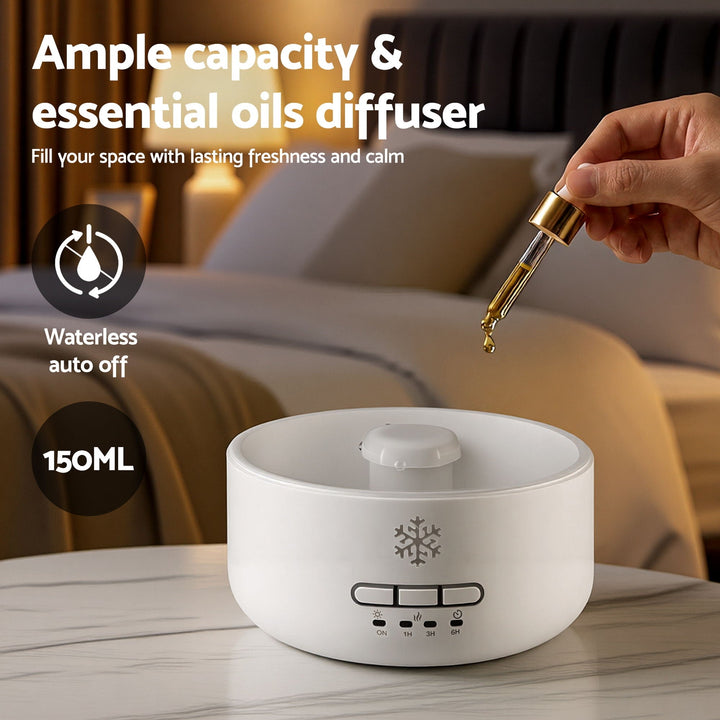 Translation missing: en.Devanti 150ml Salt Lamp Aroma Diffuser Ultrasonic Humidifier Purifier 7 LED Colors