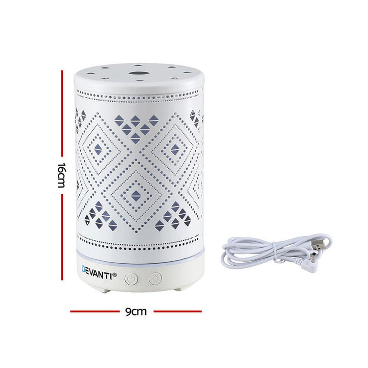 Translation missing: en.Devanti Ultrasonic Aroma Diffuser Aromatherapy 100ml LED Lights Iron Humidifier Forest
