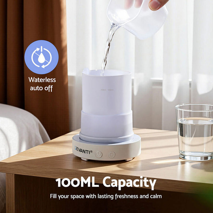 Translation missing: en.Devanti Ultrasonic Aroma Diffuser Aromatherapy 100ml LED Lights Iron Humidifier Forest