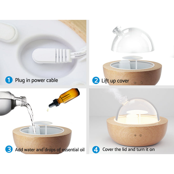 Translation missing: en.Devanti Aroma Diffuser Aromatherapy Glass 200ml