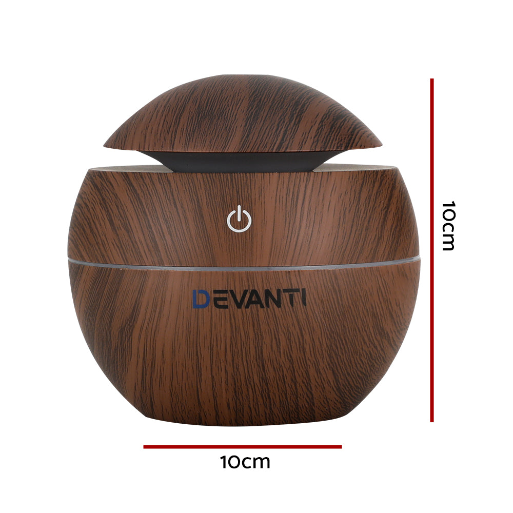Translation missing: en.Devanti Aroma Diffuser Aromatherapy Dark Wood 130ml