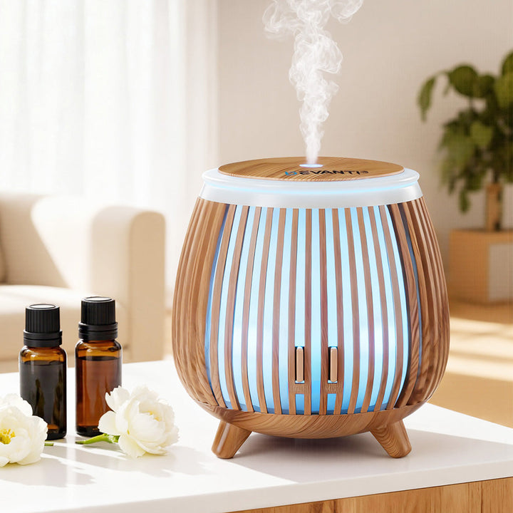 Translation missing: en.Devanti Ultrasonic Aroma Diffuser Aromatherapy 140ml LED Lights Iron Humidifier Forest Deep Wood