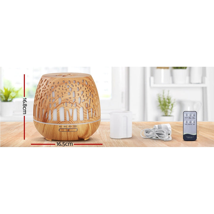 Translation missing: en.Devanti Aroma Diffuser Aromatherapy Wood Grain 400ml