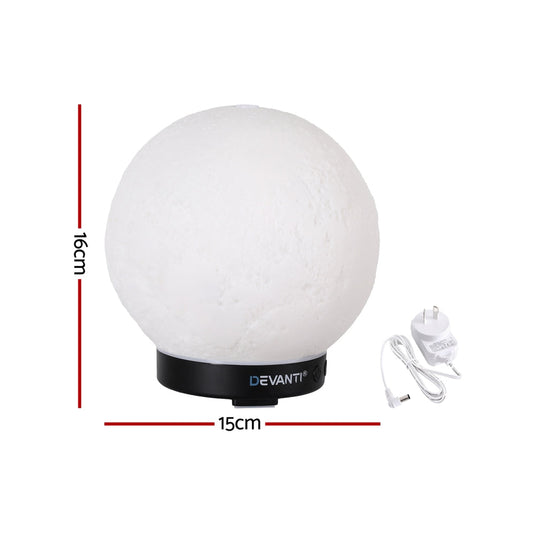 Translation missing: en.Devanti Ultrasonic Aroma Diffuser Aromatherapy Moon Lamp 100ml