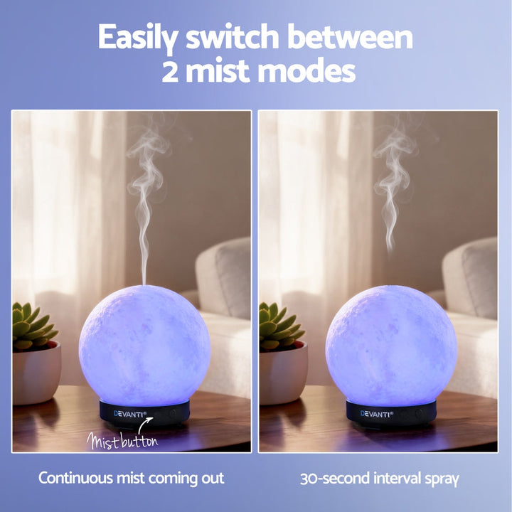 Translation missing: en.Devanti Ultrasonic Aroma Diffuser Aromatherapy Moon Lamp 100ml