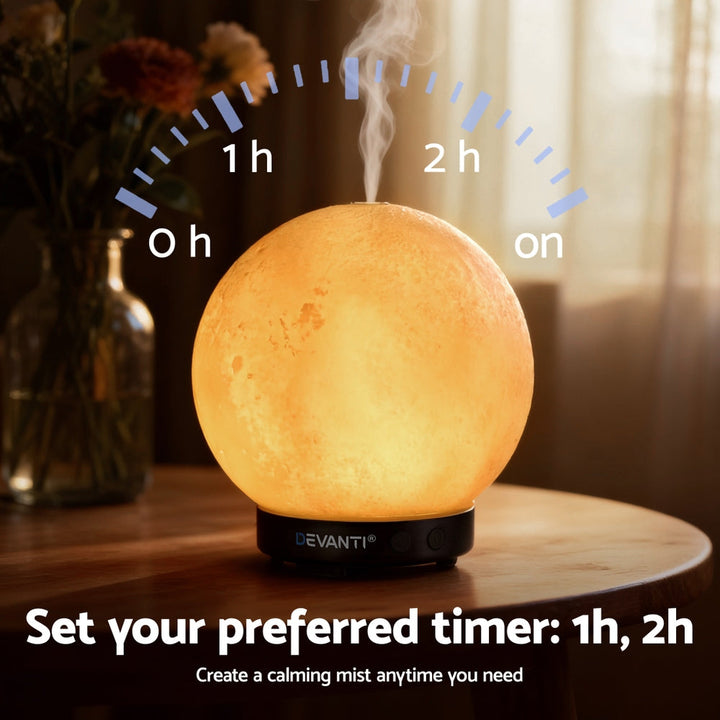Translation missing: en.Devanti Ultrasonic Aroma Diffuser Aromatherapy Moon Lamp 100ml