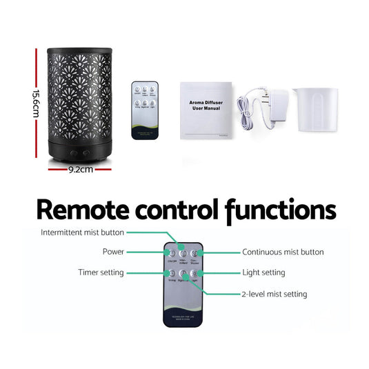 Translation missing: en.Devanti Aroma Diffuser Aromatherapy Black 100ml