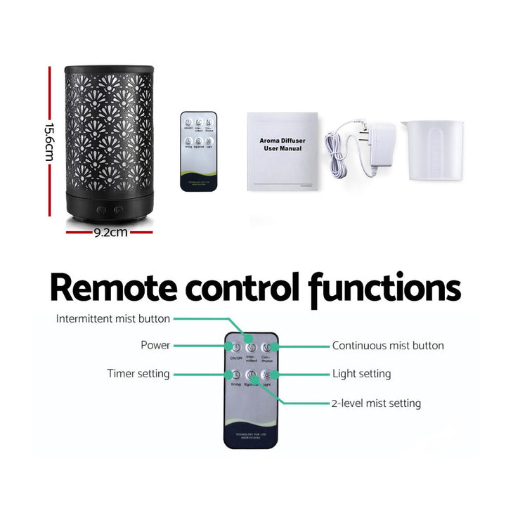 Translation missing: en.Devanti Aroma Diffuser Aromatherapy Black 100ml