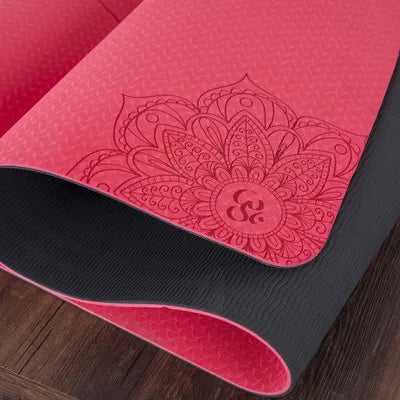 Translation missing: en.TPE Yoga Mat – 6mm Non-Slip Yoga and Fitness Mat.  Available in 6 colours
