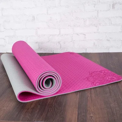 Translation missing: en.TPE Yoga Mat – 6mm Non-Slip Yoga and Fitness Mat.  Available in 6 colours