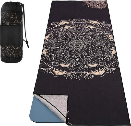 Translation missing: en.Yoga Towel – Non-Slip, Moisture-Wicking &amp; Quick-Dry with Secure Corner Pockets