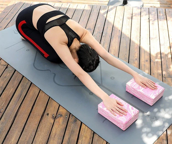 Translation missing: en.Essential Yoga Block – Supportive Pilates Brick for Yoga, Stretching &amp; Mindful Movement. Available in 4 Marbled colours