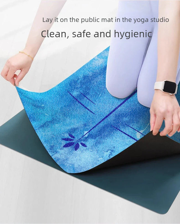 Translation missing: en.Printed Suede Yoga Mat 1.5mm – Non-Slip, Moisture-Absorbing, Lightweight. 12 Designs available
