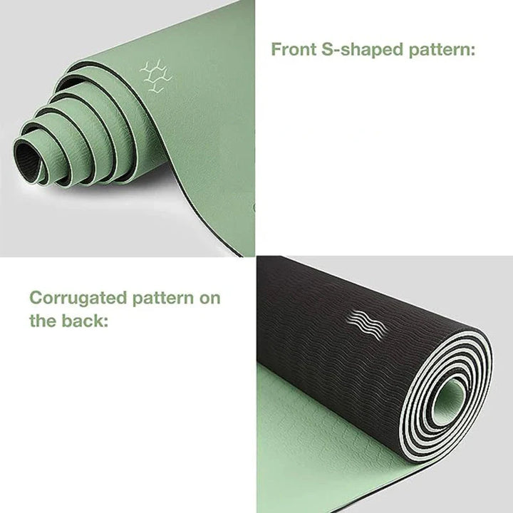 Translation missing: en.Yoga Mat Eco-Friendly TPE  – 5mm, Dual Colour, Non-Slip Yoga and Pilates Mat 180 x 57cm. Available in 7 colours