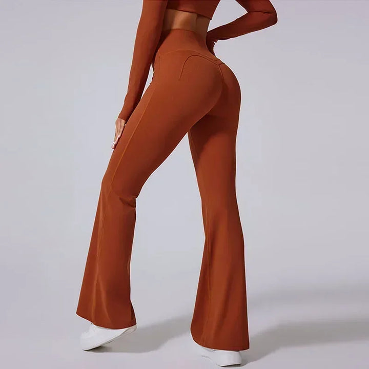 Translation missing: en.Yoga Pants Flared – Soft, Sculpting High-Waist Pants for Yoga, Pilates &amp; Everyday Flow. - 6 Colours Available