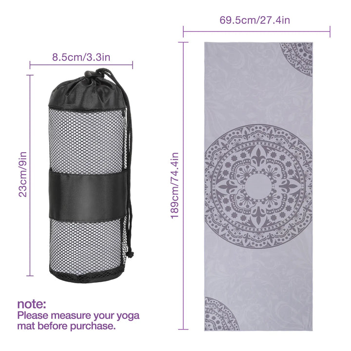 Translation missing: en.Yoga Towel – Non-Slip, Moisture-Wicking &amp; Quick-Dry with Secure Corner Pockets