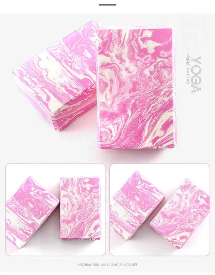 Translation missing: en.Essential Yoga Block – Supportive Pilates Brick for Yoga, Stretching &amp; Mindful Movement. Available in 4 Marbled colours
