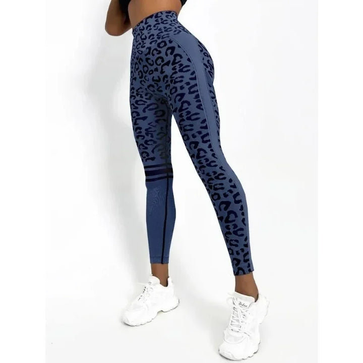 Translation missing: en.Seamless Leopard Yoga Leggings – High-Waist Support with Sculpting Comfort.  Available in 4 Leopard Print Colours