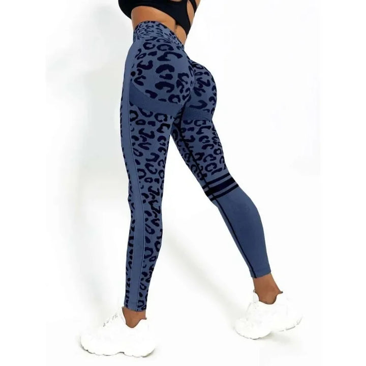 Translation missing: en.Seamless Leopard Yoga Leggings – High-Waist Support with Sculpting Comfort.  Available in 4 Leopard Print Colours