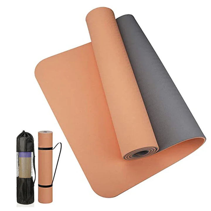 Translation missing: en.Yoga Mat Eco-Friendly TPE  – 5mm, Dual Colour, Non-Slip Yoga and Pilates Mat 180 x 57cm. Available in 7 colours