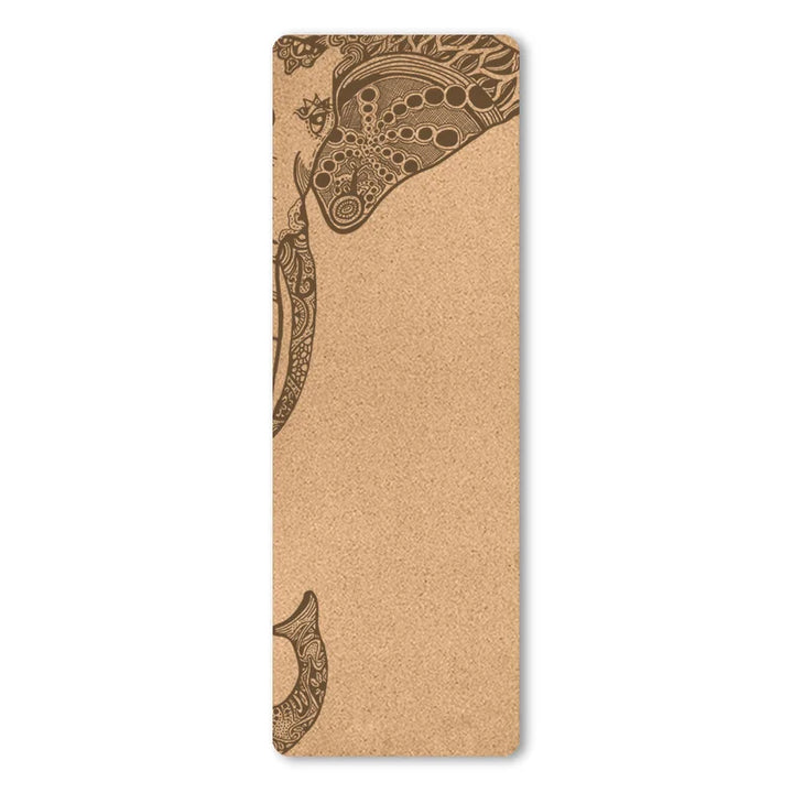 Translation missing: en.Print Design Yoga Mat - Natural Cork 4.0mm – Non-Slip, Sweat-Absorbent