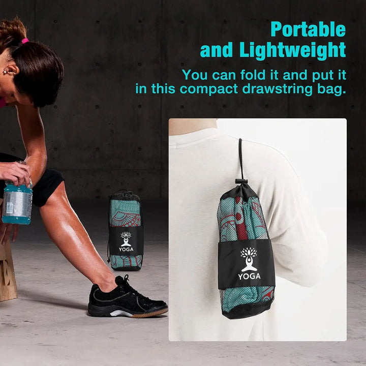 Translation missing: en.Yoga Towel – Non-Slip, Moisture-Wicking &amp; Quick-Dry with Secure Corner Pockets