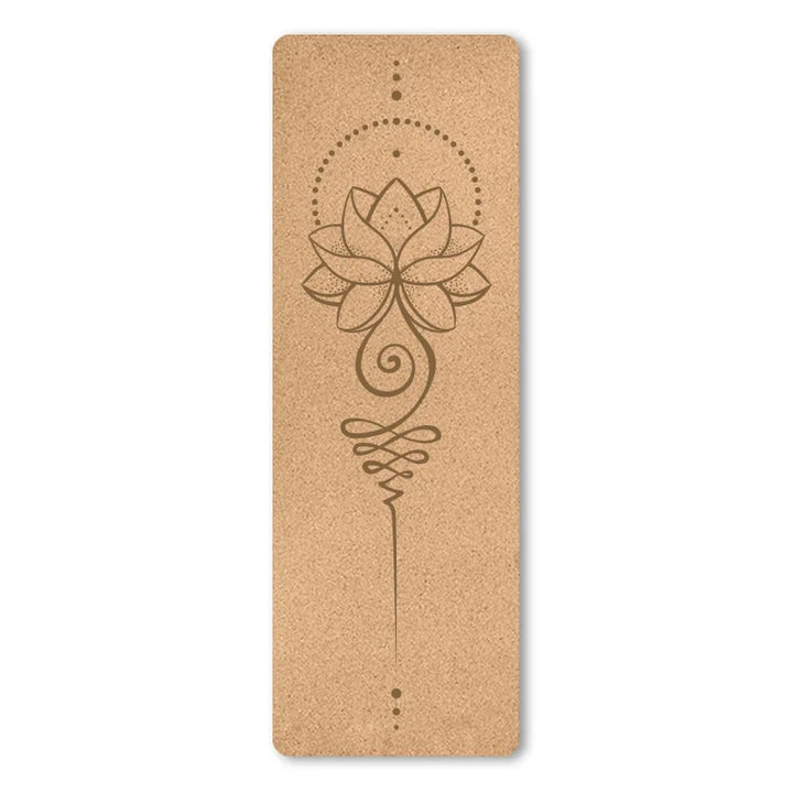 Translation missing: en.Print Design Yoga Mat - Natural Cork 4.0mm – Non-Slip, Sweat-Absorbent