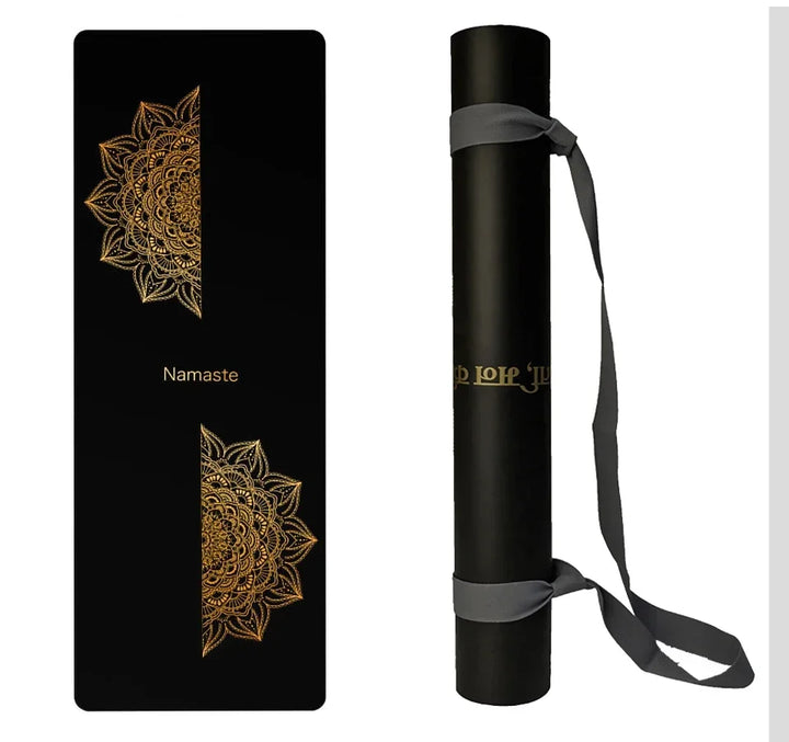 Translation missing: en.Mandala Flow Yoga Mat – 5mm Non-Slip, Extra-Wide Natural Rubber Mat with Alignment Support. Available in 3 Designs. Limited Stock