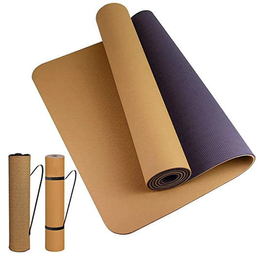 Translation missing: en.Yoga Mat Eco-Friendly TPE  – 5mm, Dual Colour, Non-Slip Yoga and Pilates Mat 180 x 57cm. Available in 7 colours