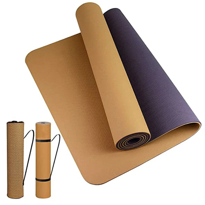 Translation missing: en.Yoga Mat Eco-Friendly TPE  – 5mm, Dual Colour, Non-Slip Yoga and Pilates Mat 180 x 57cm. Available in 7 colours