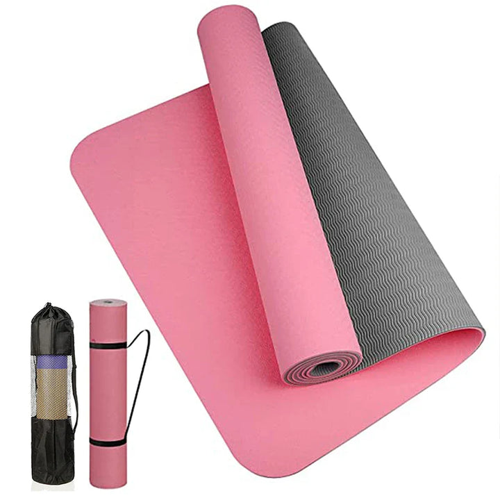 Translation missing: en.Yoga Mat Eco-Friendly TPE  – 5mm, Dual Colour, Non-Slip Yoga and Pilates Mat 180 x 57cm. Available in 7 colours