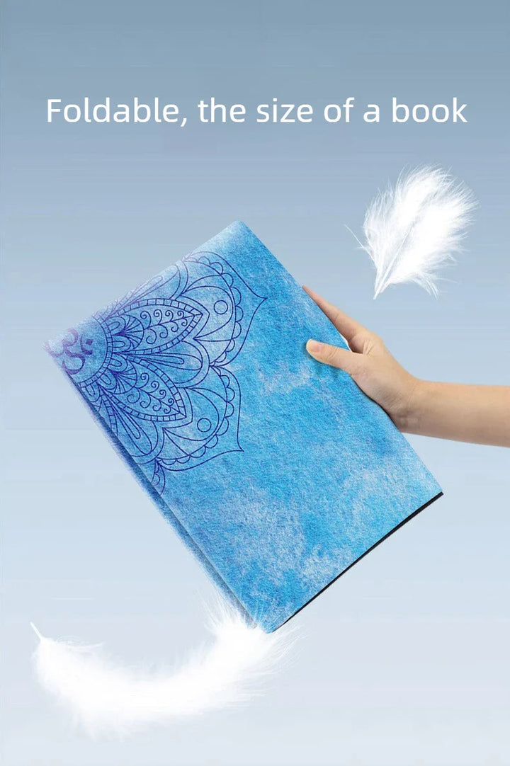 Translation missing: en.Printed Suede Yoga Mat 1.5mm – Non-Slip, Moisture-Absorbing, Lightweight. 12 Designs available