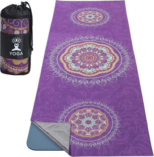 Translation missing: en.Yoga Towel – Non-Slip, Moisture-Wicking &amp; Quick-Dry with Secure Corner Pockets