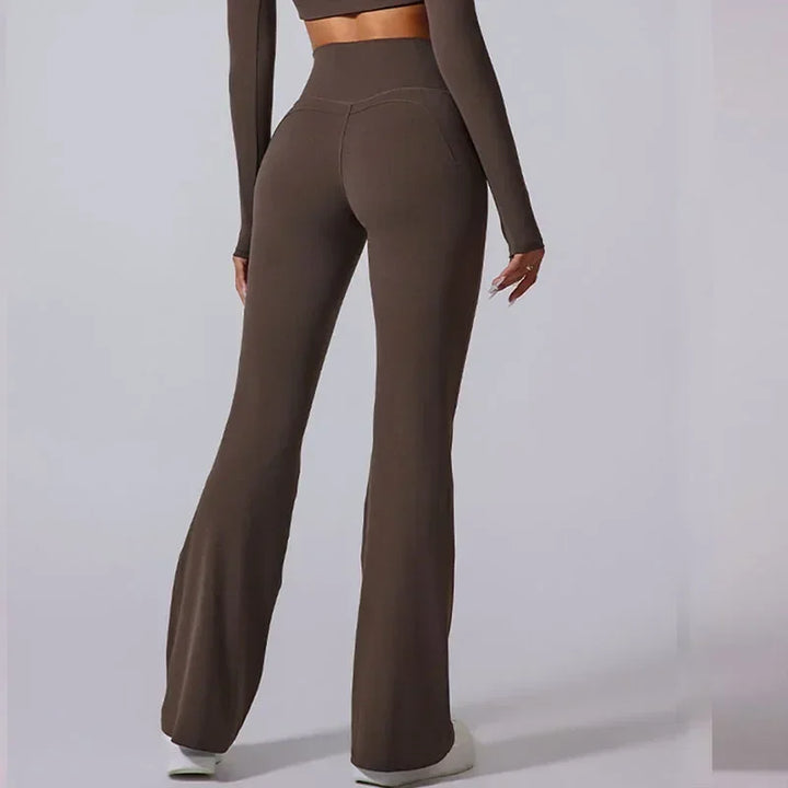 Translation missing: en.Yoga Pants Flared – Soft, Sculpting High-Waist Pants for Yoga, Pilates &amp; Everyday Flow. - 6 Colours Available