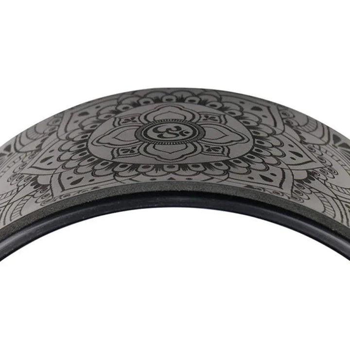 Translation missing: en.Mandala Cork Yoga Wheel – Black - A Grounding Support Tool for Deep Stretching, Backbends &amp; Recovery