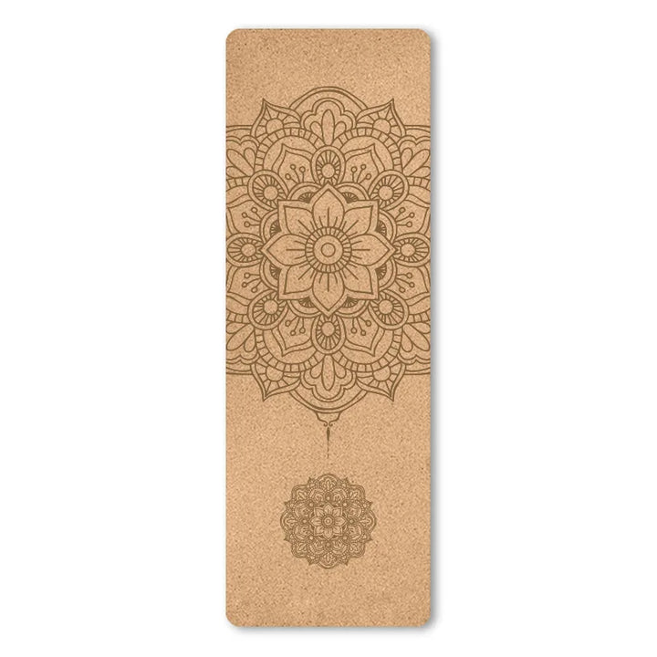 Translation missing: en.Print Design Yoga Mat - Natural Cork 4.0mm – Non-Slip, Sweat-Absorbent